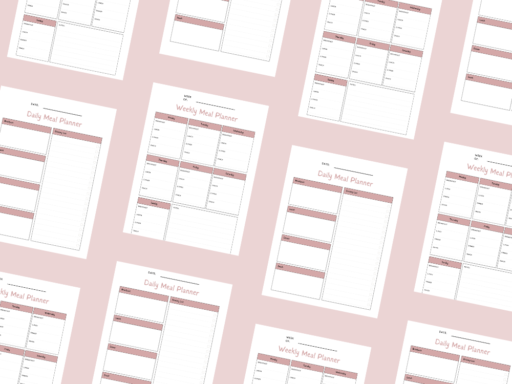 Free Weekly Meal Planners (Printable and Digital)