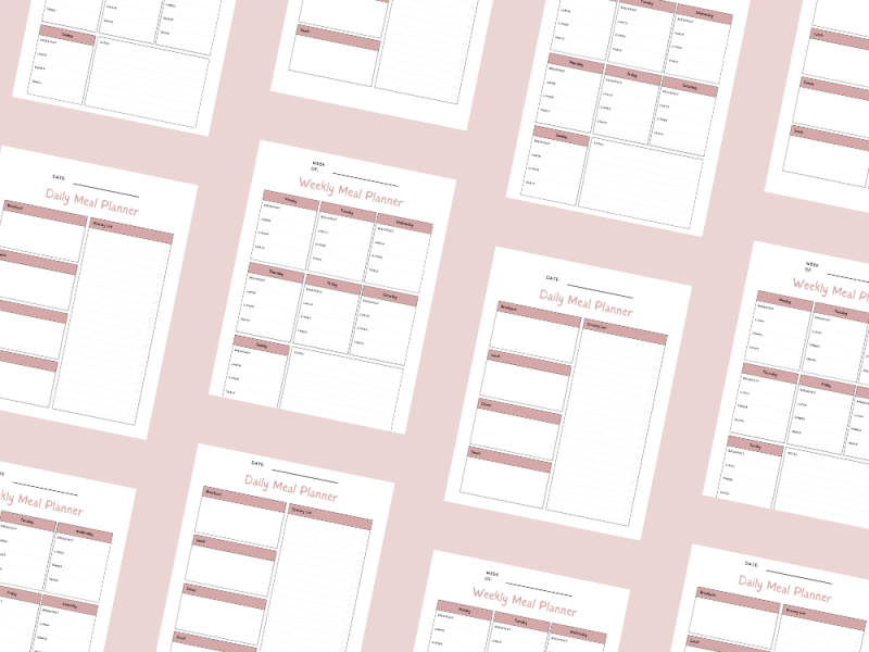 Free Weekly Meal Planners (Printable and Digital)